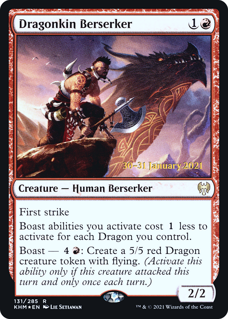 Dragonkin Berserker [Kaldheim Prerelease Promos]-1