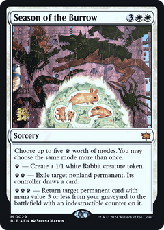 Season of the Burrow [Bloomburrow Prerelease Promos]-1