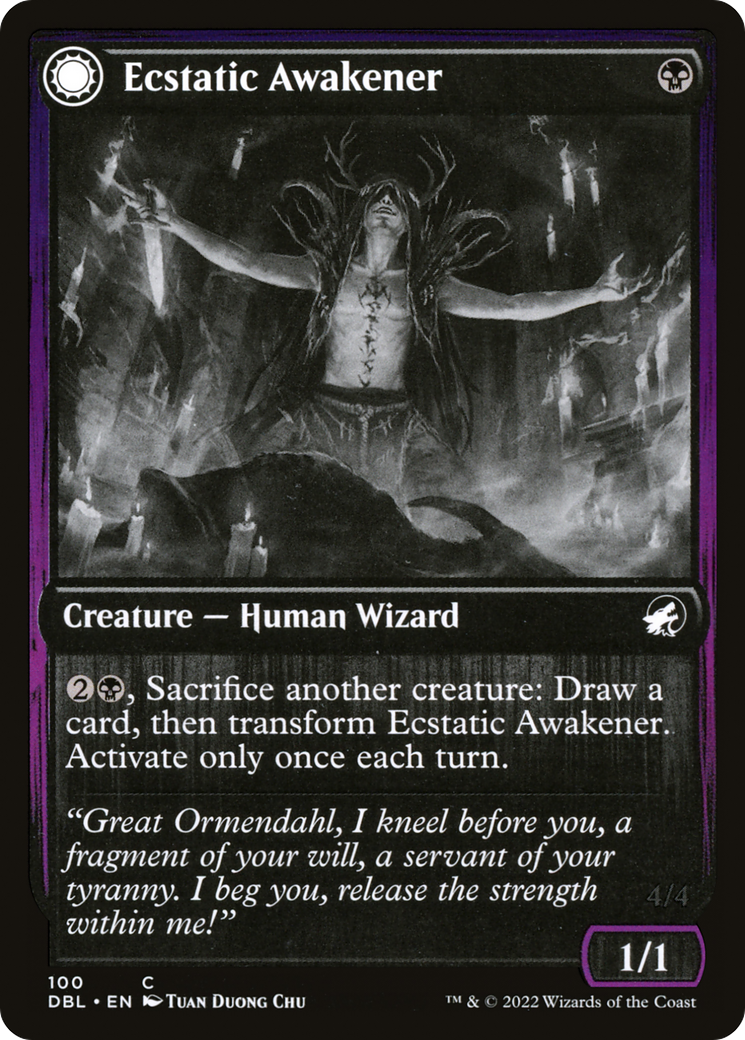 Ecstatic Awakener // Awoken Demon [Innistrad: Double Feature]-3