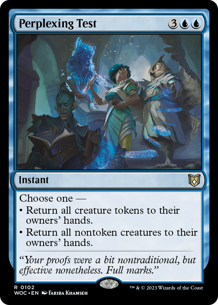 Perplexing Test [Wilds of Eldraine Commander]-1