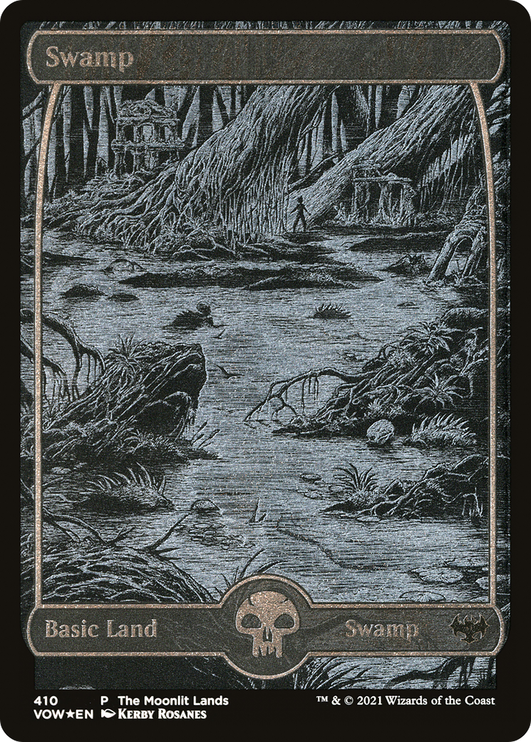 Swamp (VOW-410) - Innistrad: Crimson Vow Etched Foil-1