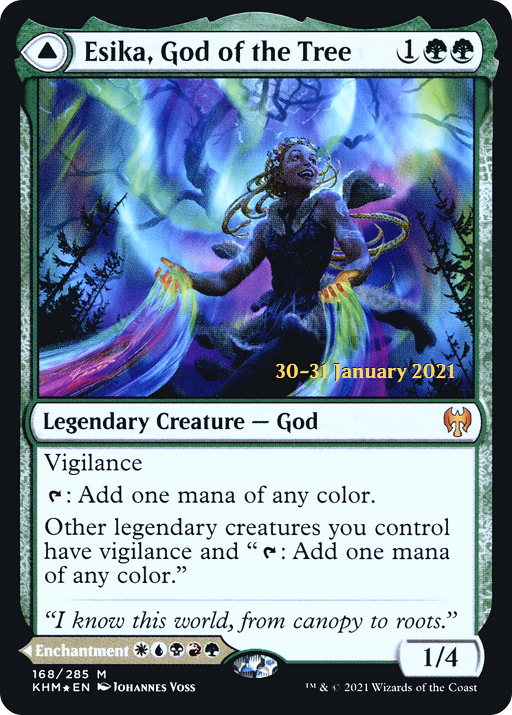 Esika, God of the Tree // The Prismatic Bridge [Kaldheim Prerelease Promos]-3