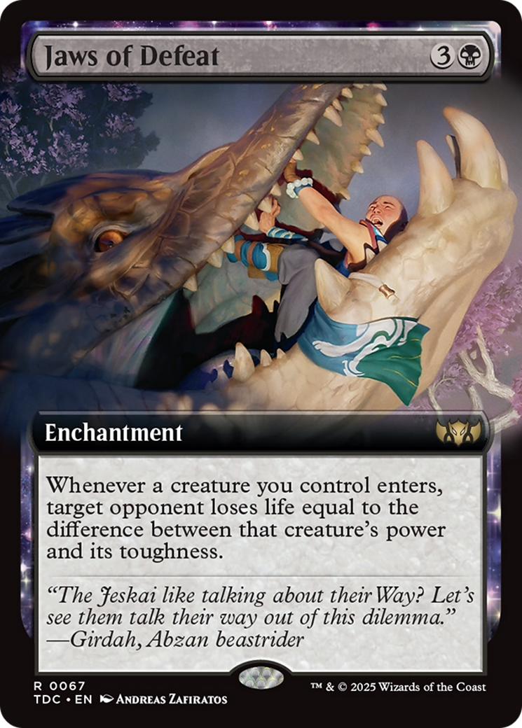 Jaws of Defeat (Extended Art) [Tarkir: Dragonstorm Commander]-1