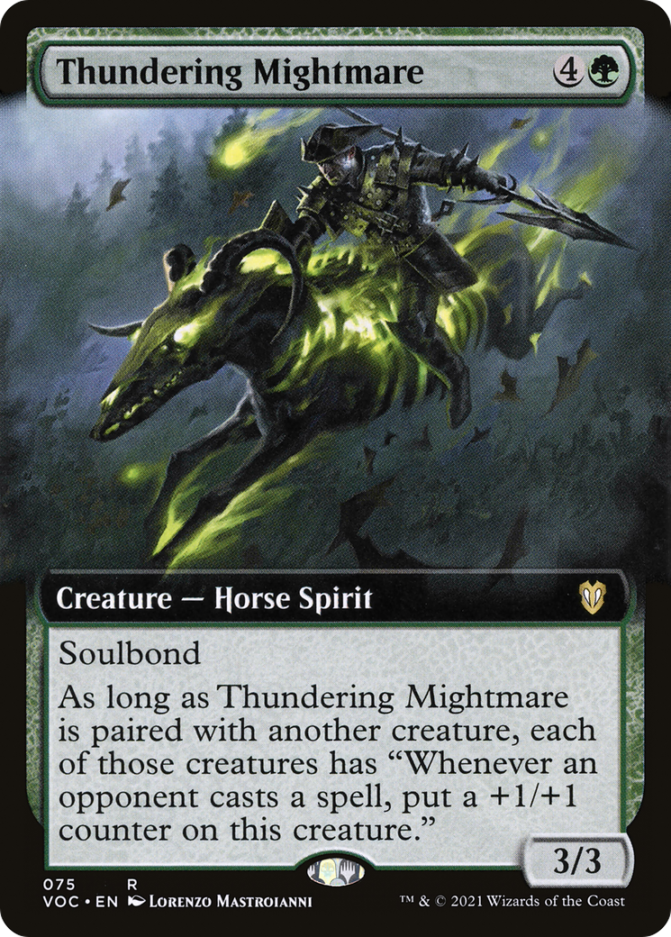 Thundering Mightmare (Extended Art) [Innistrad: Crimson Vow Commander]-1