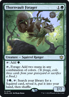 Thornvault Forager [Bloomburrow Prerelease Promos]-1