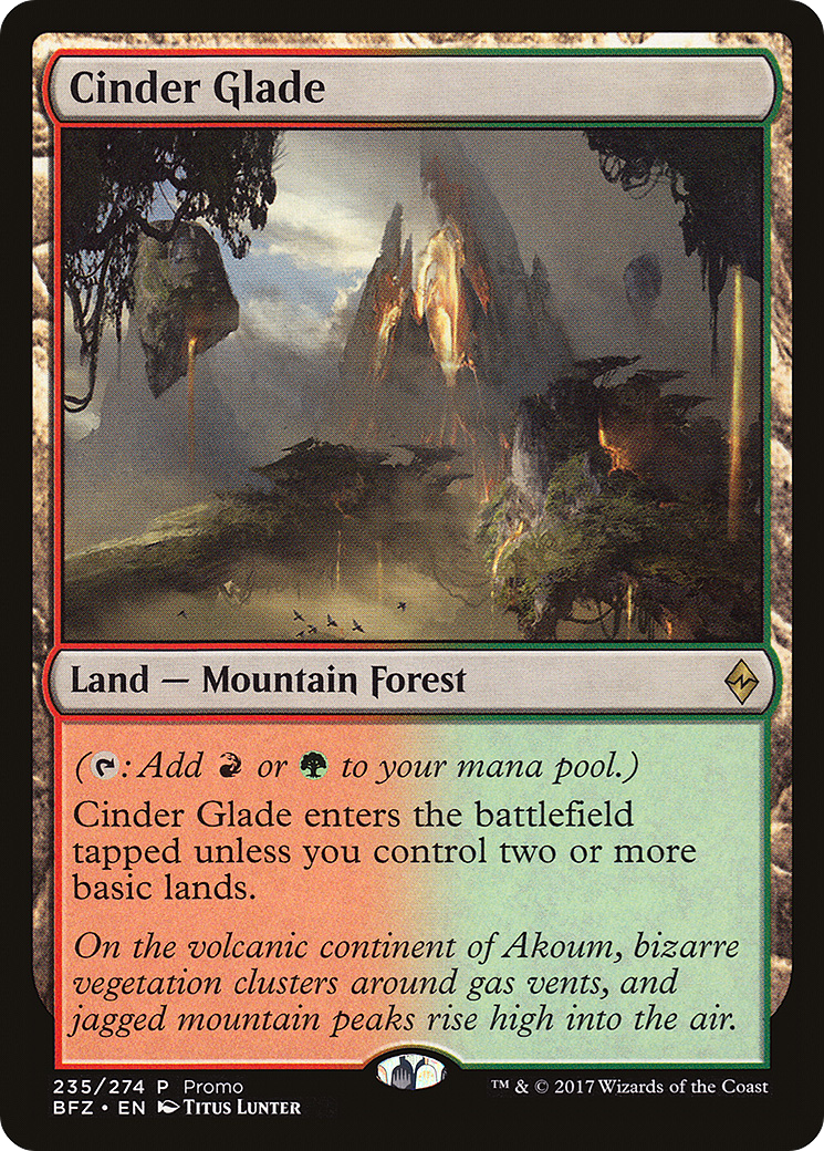 Cinder Glade (Promo) [Standard Showdown Promos]-1