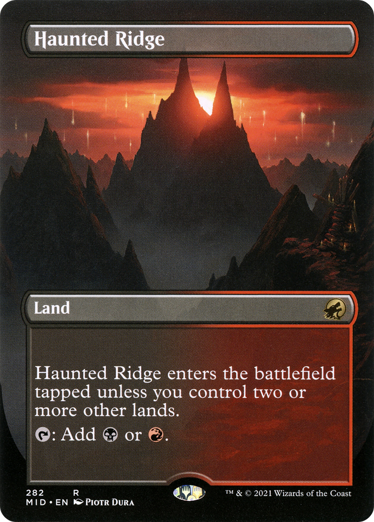 Haunted Ridge (Borderless Alternate Art) [Innistrad: Midnight Hunt]-1