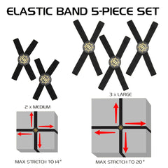 Enhance Tabletop - Game Box Bands 5pcs - Black
