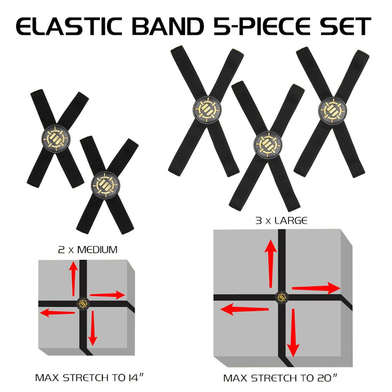 Enhance Tabletop - Game Box Bands 5pcs - Black