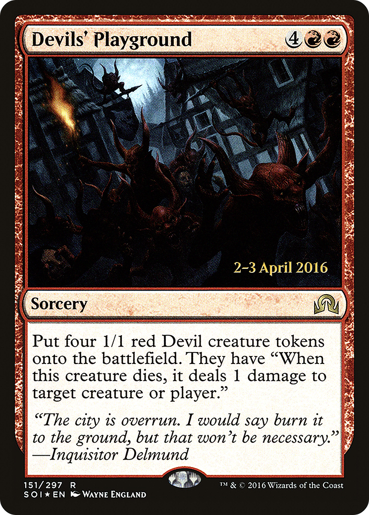 Devils' Playground [Shadows over Innistrad Prerelease Promos]-1