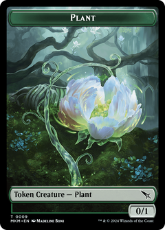 Plant (TMKM-009) - Murders at Karlov Manor Tokens-1
