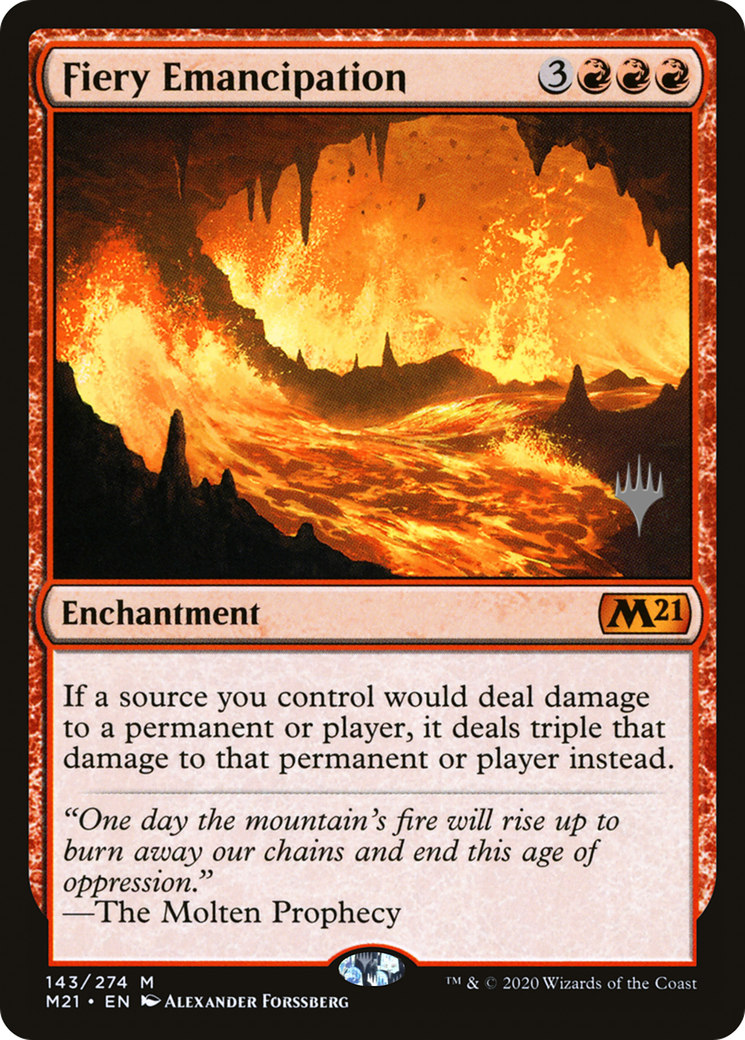 Fiery Emancipation (Promo Pack) [Core Set 2021 Promos]-1