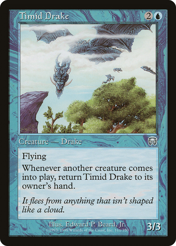 Timid Drake [Mercadian Masques]-1