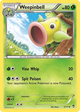 Weepinbell (2/111) [XY: Furious Fists]-1