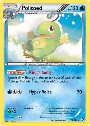 Politoed (18/111) [XY: Furious Fists]-1