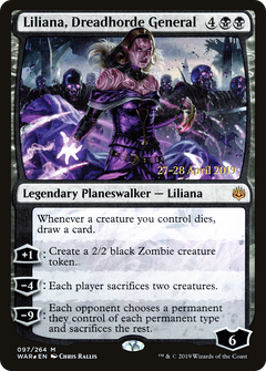 Liliana, Dreadhorde General [War of the Spark Prerelease Promos]-1
