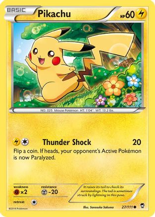 Pikachu (27/111) [XY: Furious Fists]-1