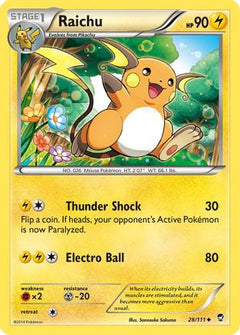 Raichu (28/111) [XY: Furious Fists]-1
