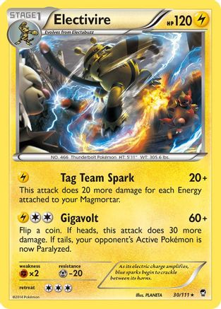 Electivire (30/111) [XY: Furious Fists]-1