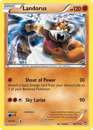 Landorus (58/111) [XY: Furious Fists]-1
