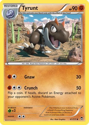 Tyrunt (61/111) [XY: Furious Fists]-1