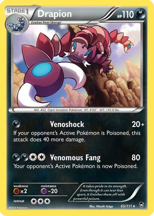 Drapion (65/111) [XY: Furious Fists]-1