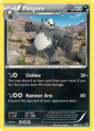 Pangoro (68/111) [XY: Furious Fists]-1