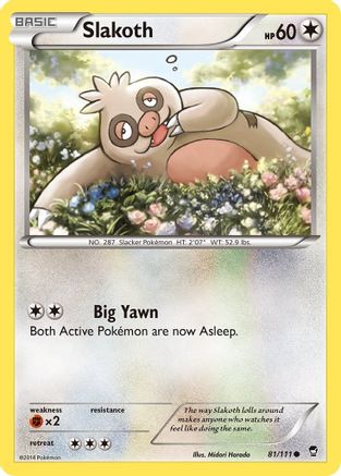 Slakoth (81/111) [XY: Furious Fists]-1