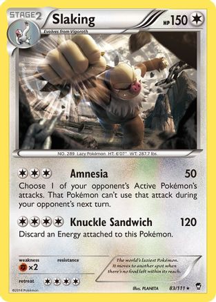 Slaking (83/111) [XY: Furious Fists]-1