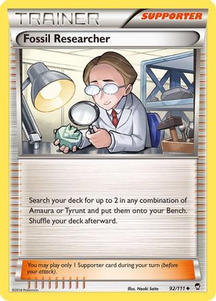 Fossil Researcher (92/111) [XY: Furious Fists]-1