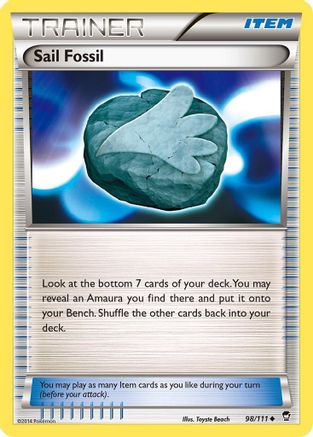 Sail Fossil (98/111) [XY: Furious Fists]-1