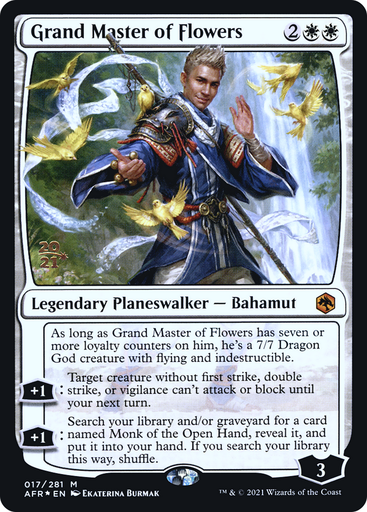 Grand Master of Flowers [Dungeons & Dragons: Adventures in the Forgotten Realms Prerelease Promos]-1
