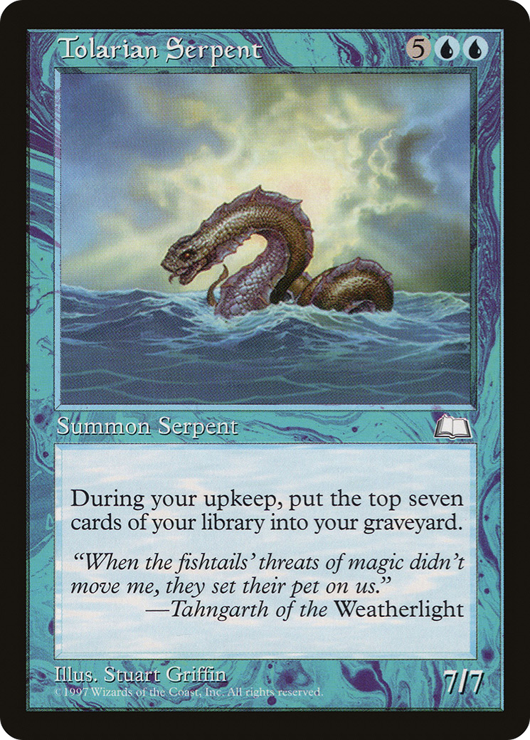 Tolarian Serpent [Weatherlight]-1