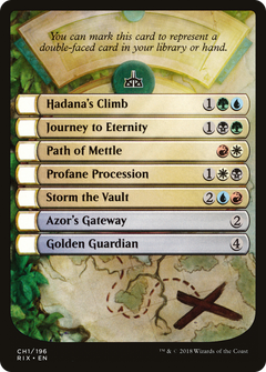 Rivals of Ixalan Checklist [Rivals of Ixalan Tokens]-1