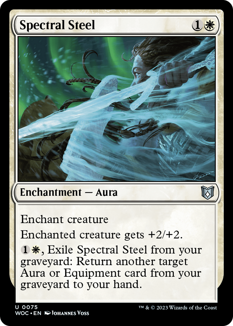 Spectral Steel [Wilds of Eldraine Commander]-1