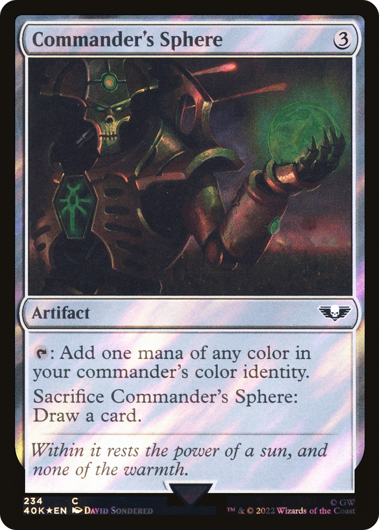 Commander's Sphere (234) (Surge Foil) [Warhammer 40,000]-1