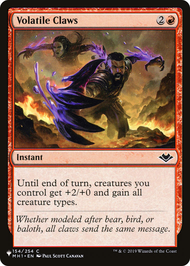 Volatile Claws (LIST-MH1-154) - The List-1