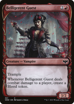 Belligerent Guest (Showcase Fang Frame) [Innistrad: Crimson Vow]-1