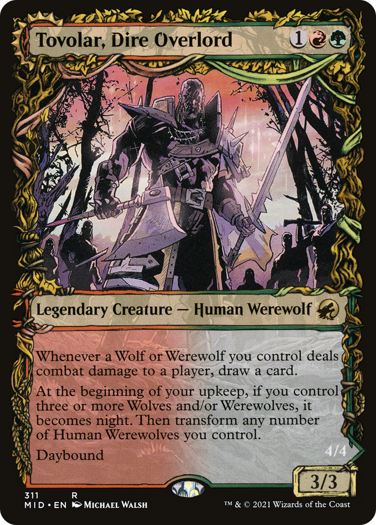 Tovolar, Dire Overlord // Tovolar, the Midnight Scourge (Showcase Equinox) [Innistrad: Midnight Hunt]-3