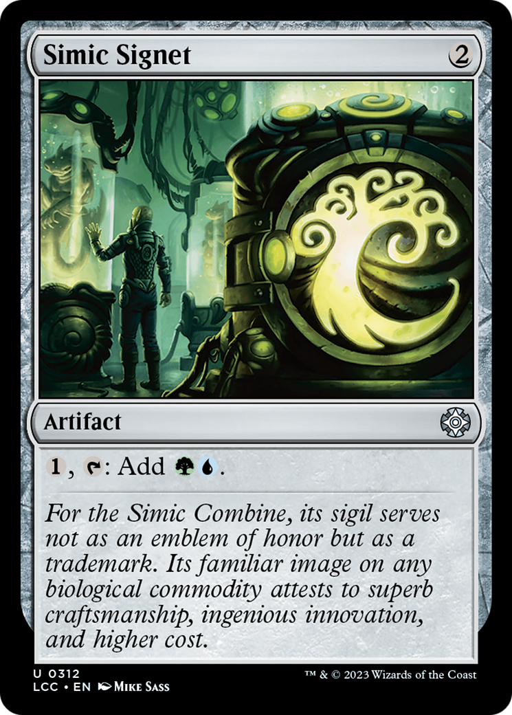 Simic Signet [The Lost Caverns of Ixalan Commander]-1