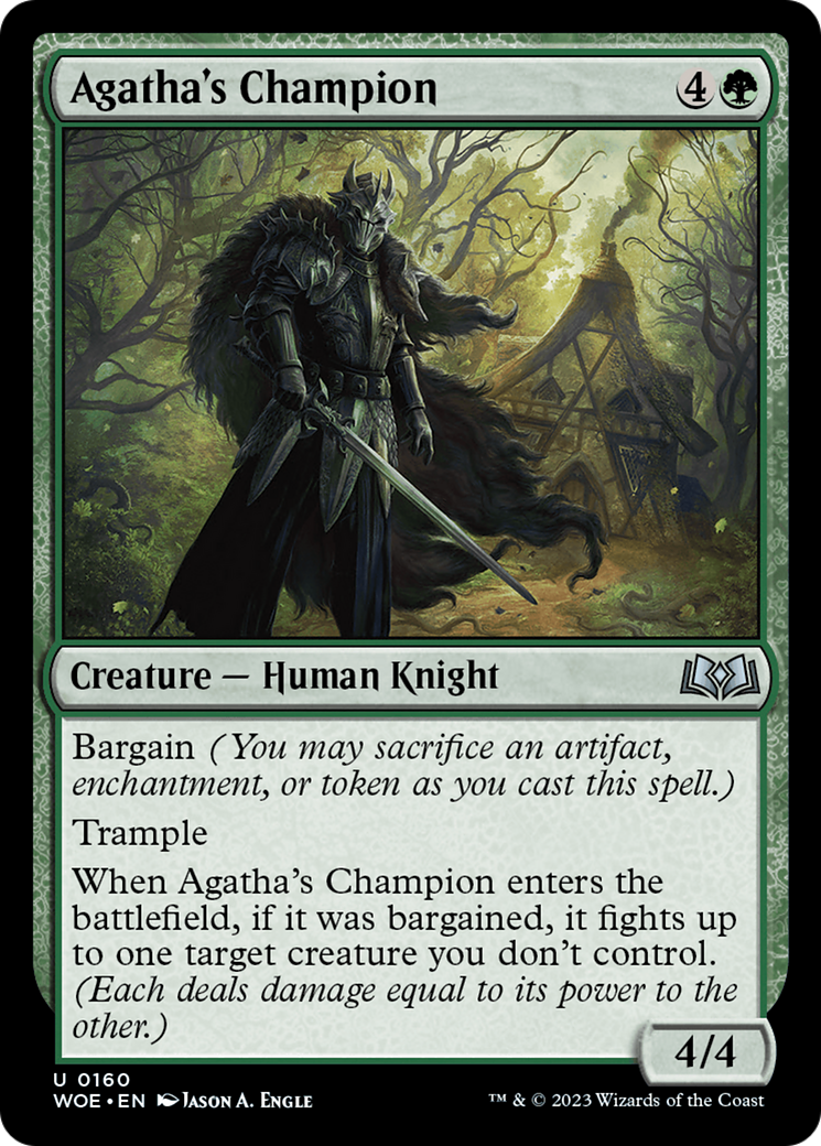 Agatha's Champion [Wilds of Eldraine]-1