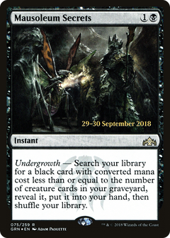 Mausoleum Secrets [Guilds of Ravnica Prerelease Promos]-1