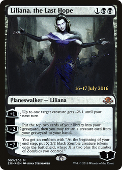 Liliana, the Last Hope [Eldritch Moon Prerelease Promos]-1