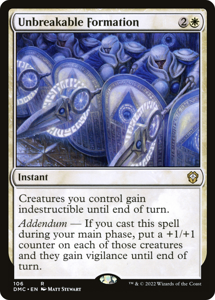 Unbreakable Formation (DMC-106) - Dominaria United Commander-1
