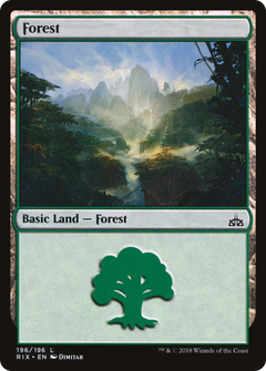 Forest (196) [Rivals of Ixalan]-1