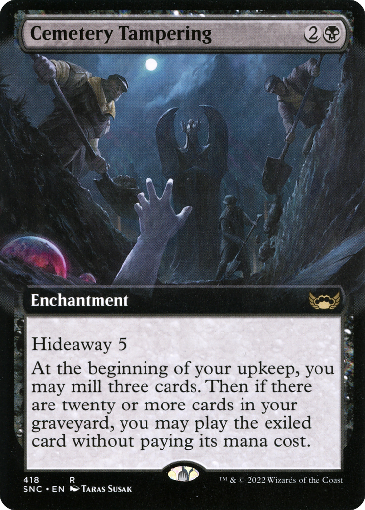 Cemetery Tampering (Extended Art) [Streets of New Capenna]-1