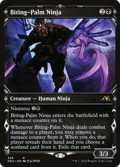 Biting-Palm Ninja (Showcase Ninja) [Kamigawa: Neon Dynasty]-1
