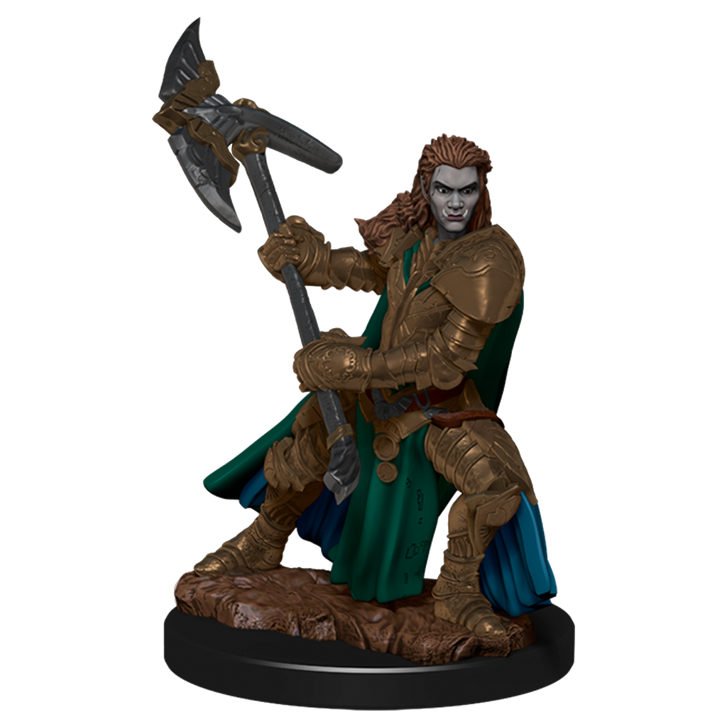 D&D Premium Painted Figures Half-Orc Fighter Female