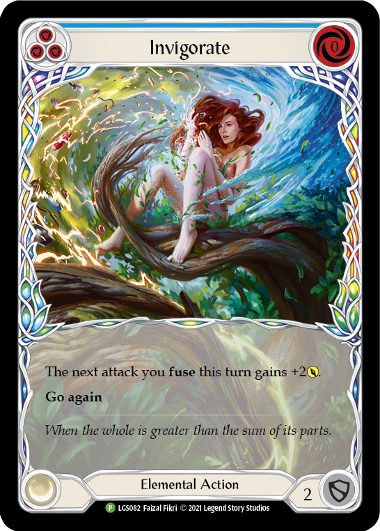 Invigorate (Blue) [LGS082] (Promo)  Rainbow Foil-1
