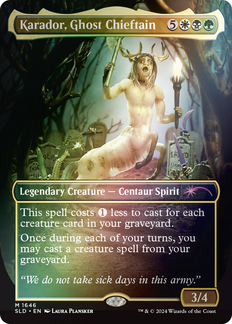 Karador, Ghost Chieftain (Rainbow Foil) [Secret Lair Drop Series]-1